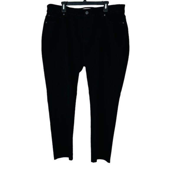 Soft Surroundings The Ultimate High Rise Slim Skinny Stretch Jeans Black Size 1X - Picture 2 of 11